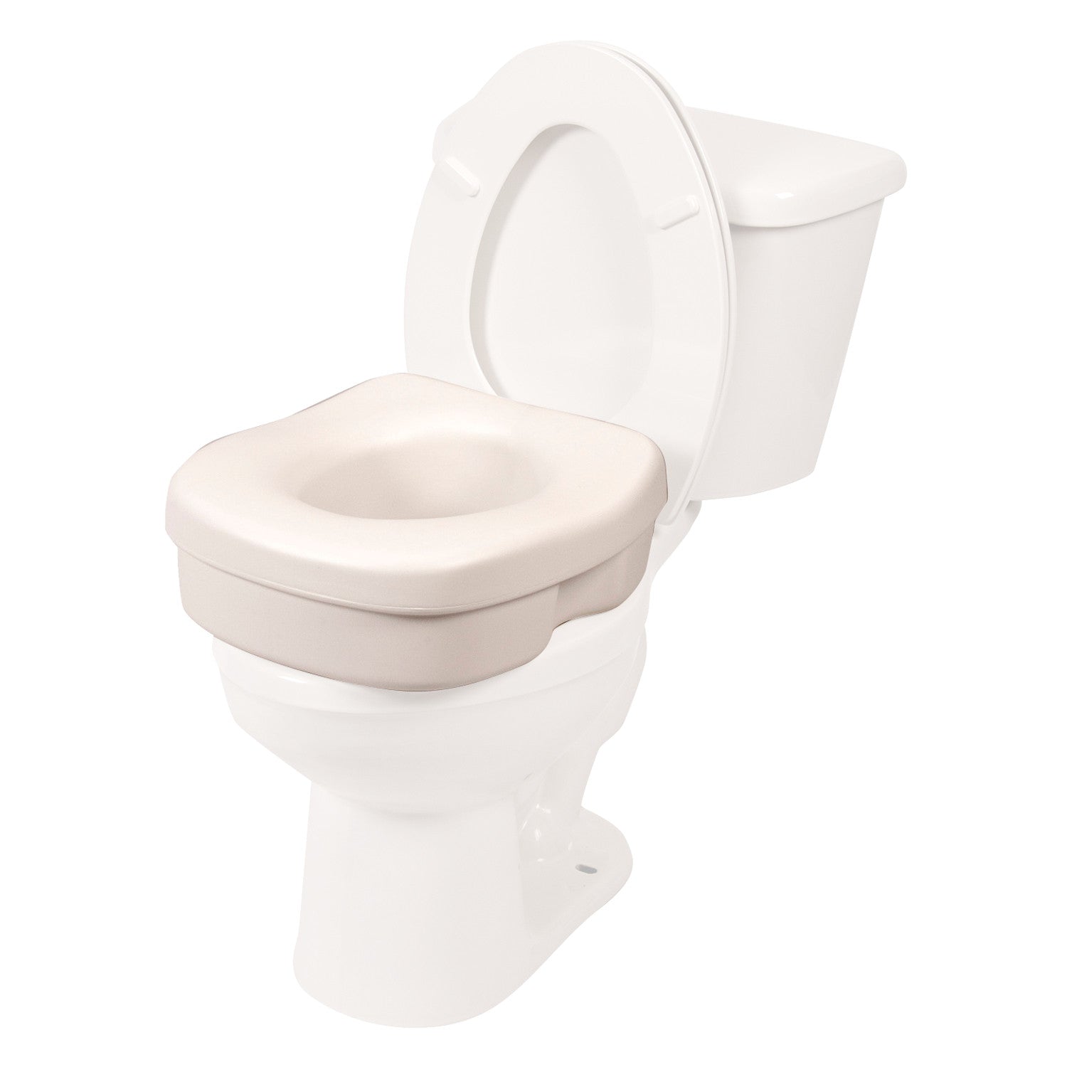 Toilet seat clearance extender